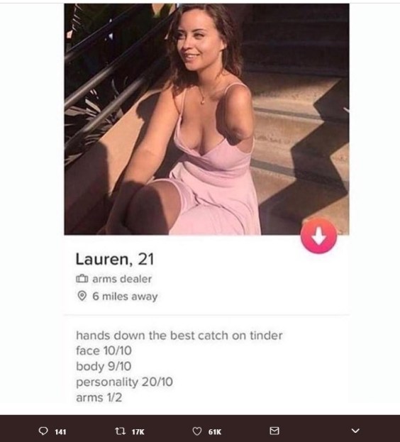 tinder bio
